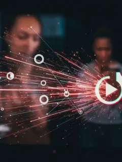 Abstract representation of TikTok's algorithm and viral trends