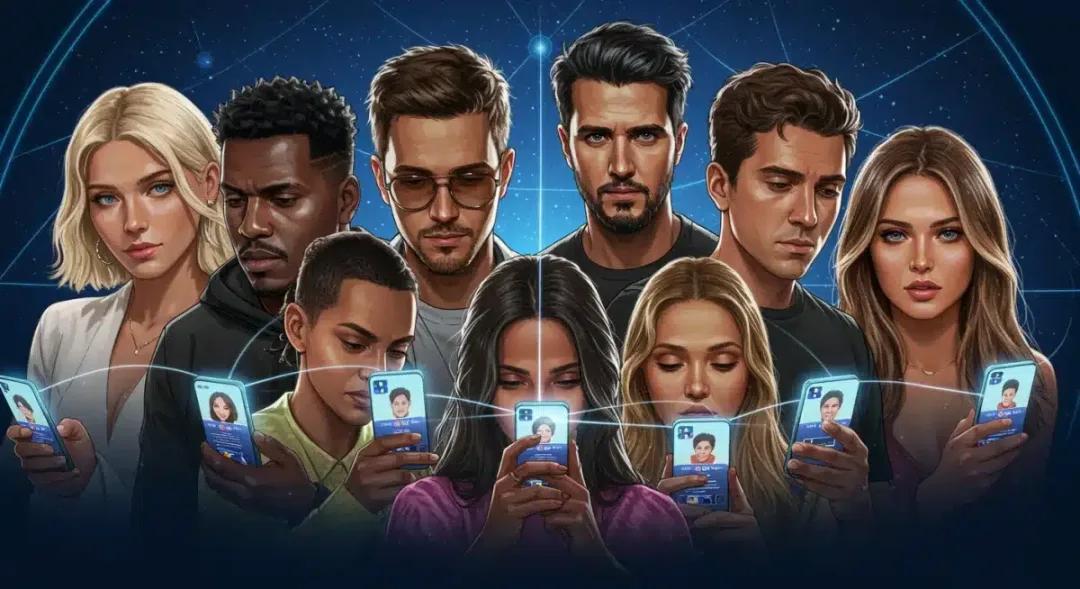 Seven prominent couples managing their public relationship narratives on social media in 2026, illustrating digital influence.