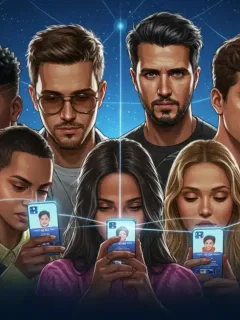 Seven prominent couples managing their public relationship narratives on social media in 2026, illustrating digital influence.