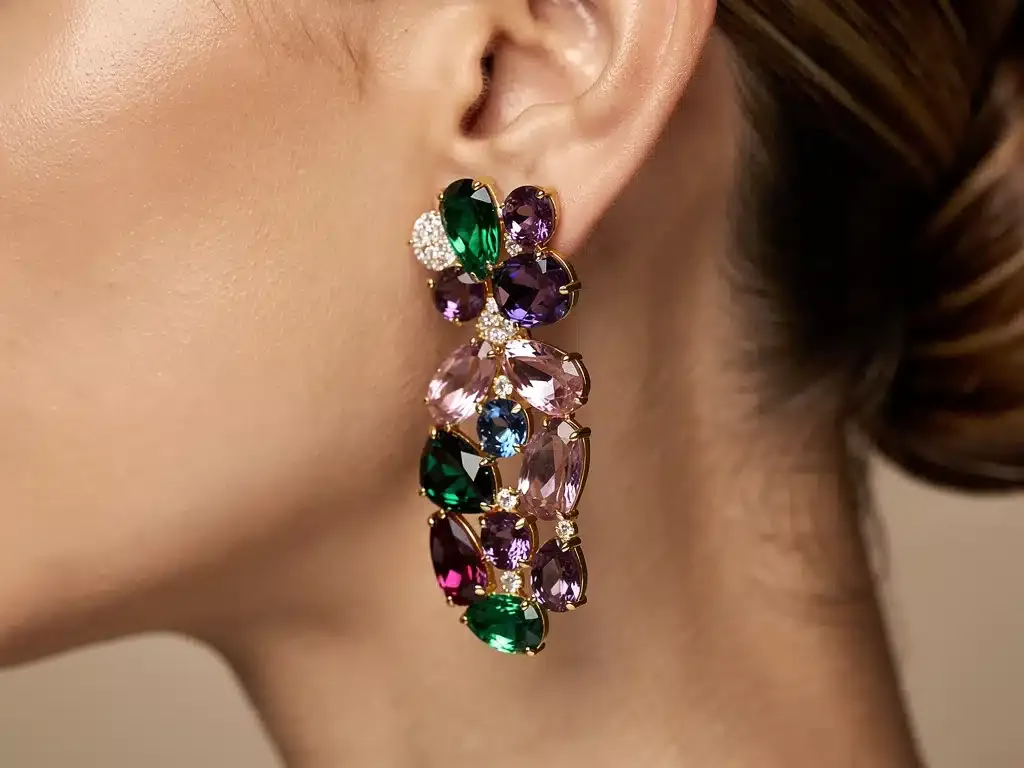 Ethically sourced asymmetrical statement earrings 2026 red carpet